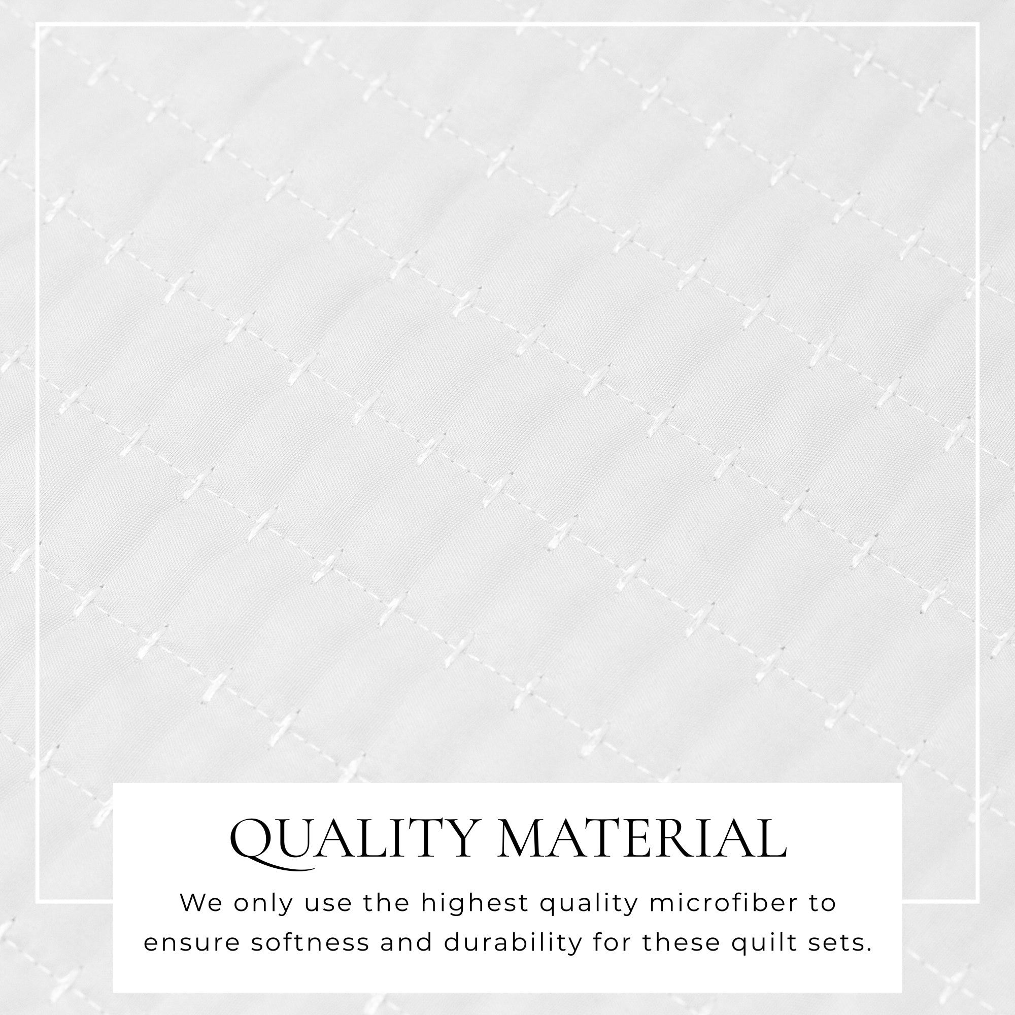 Stitched Quilt Set with Shams