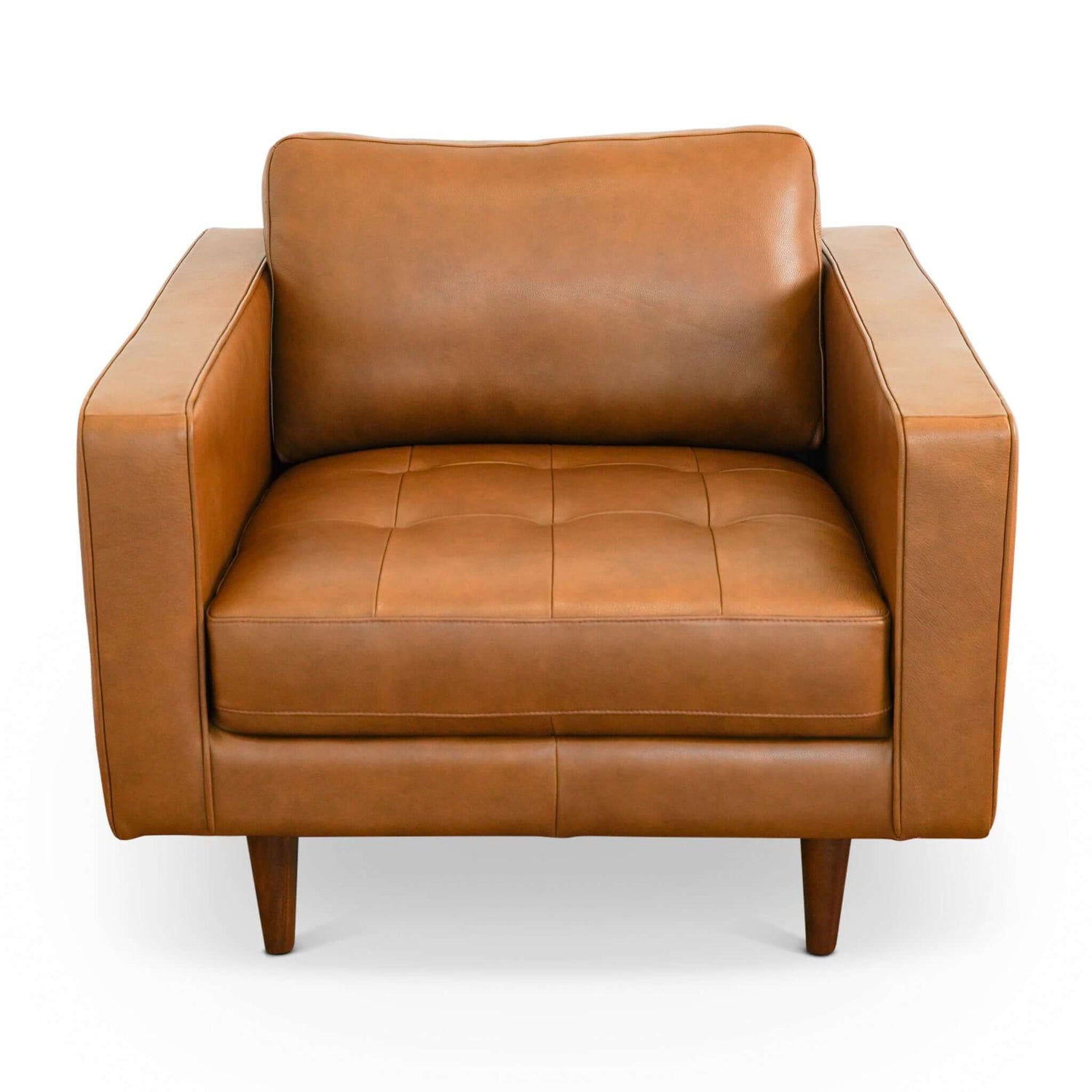 Leather Medium-Firm Lounge Chair - Accent Chairs
