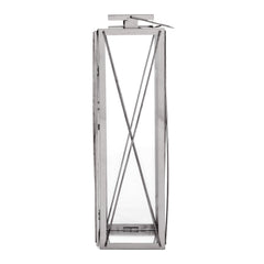 Lumina 22"H Outdoor Stainless Steel Lantern with Tempered Glass - Outdoor