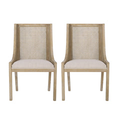 Luminescent Dining Chair with Gorgeous Backrest, Set of 2 - Dining Chairs