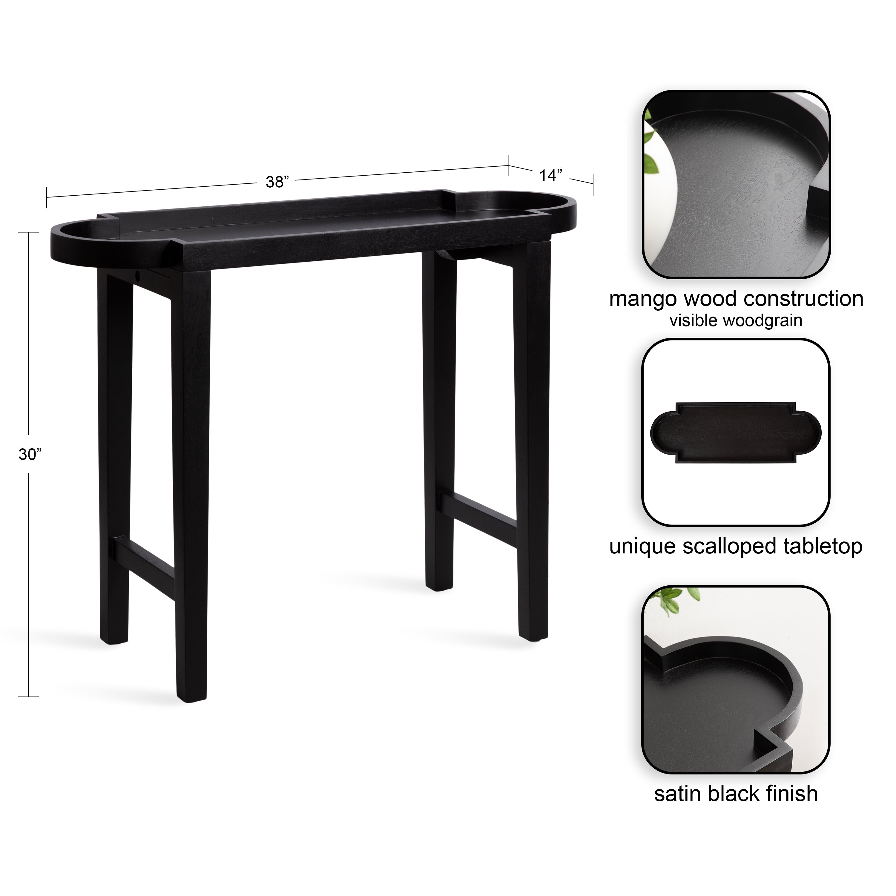 Jovie Wood Console Table
