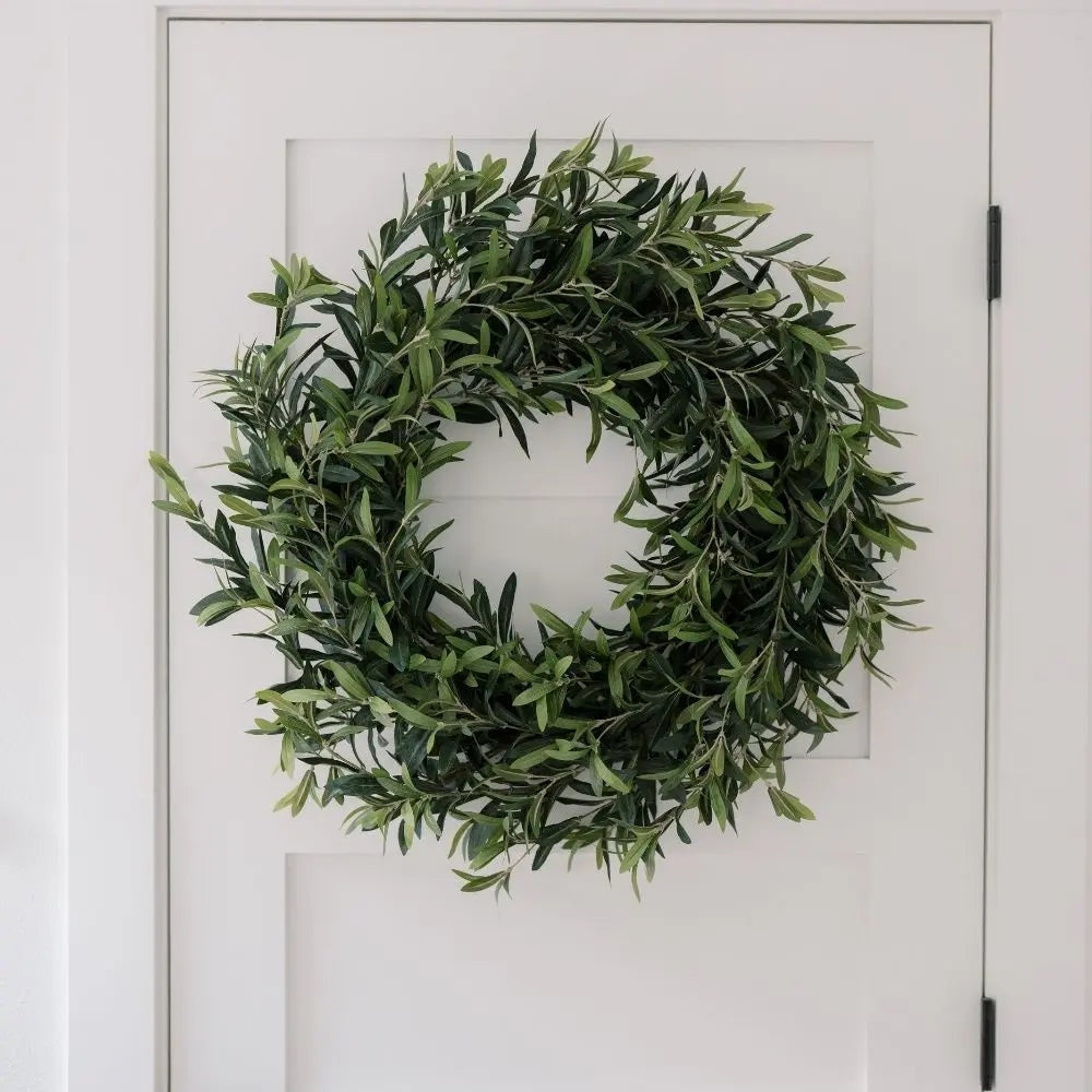 30" Artificial Olive Leaf Wreath