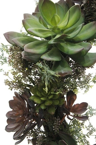 30" Artificial Succulent Wreath