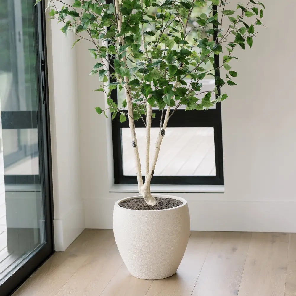 7' Artificial Birch Tree in Pot