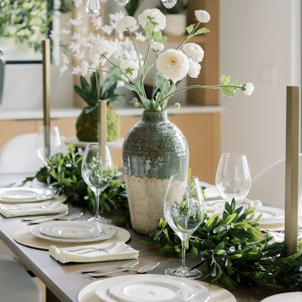 9' Artificial Olive Leaf Garland