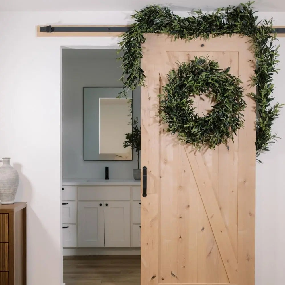 30" Artificial Olive Leaf Wreath