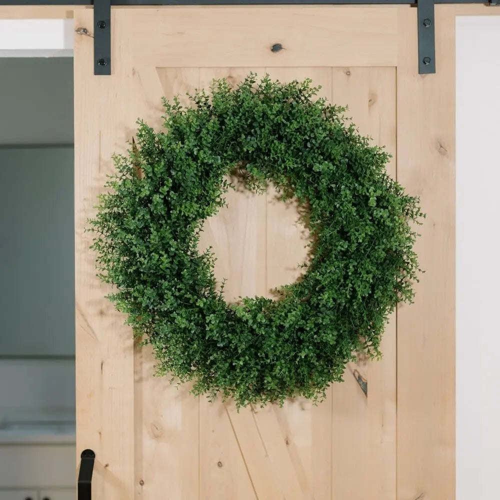 30" Artificial Boxwood Wreath
