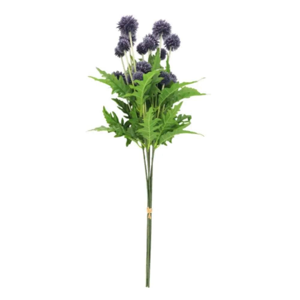 26" Artificial Blue Thistle Stems, Set of 5