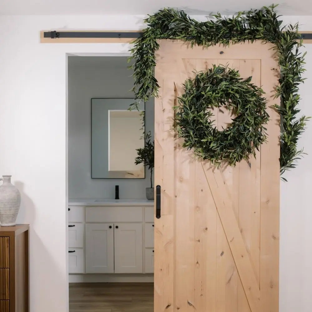 9' Artificial Olive Leaf Garland