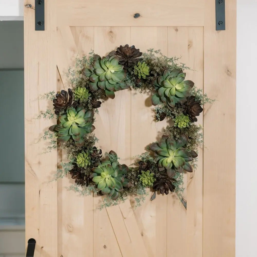 30" Artificial Succulent Wreath
