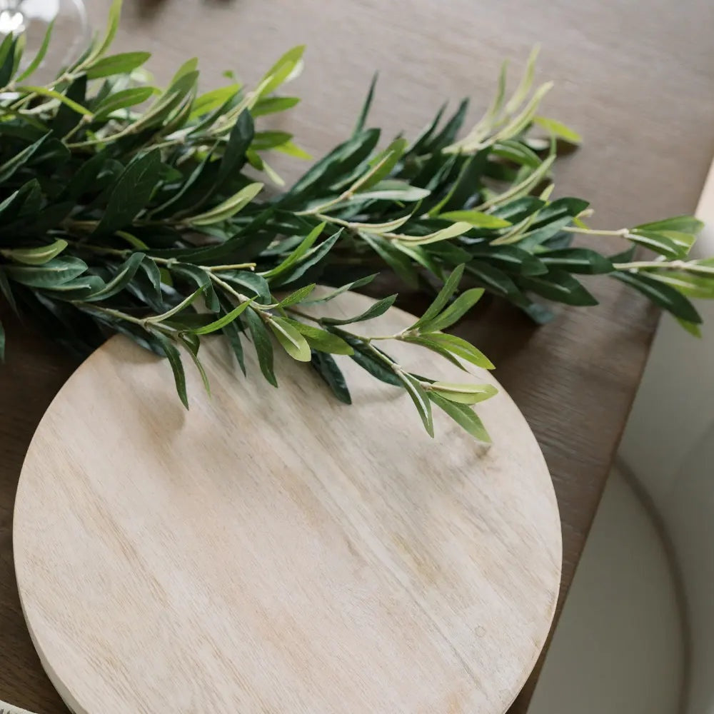 9' Artificial Olive Leaf Garland