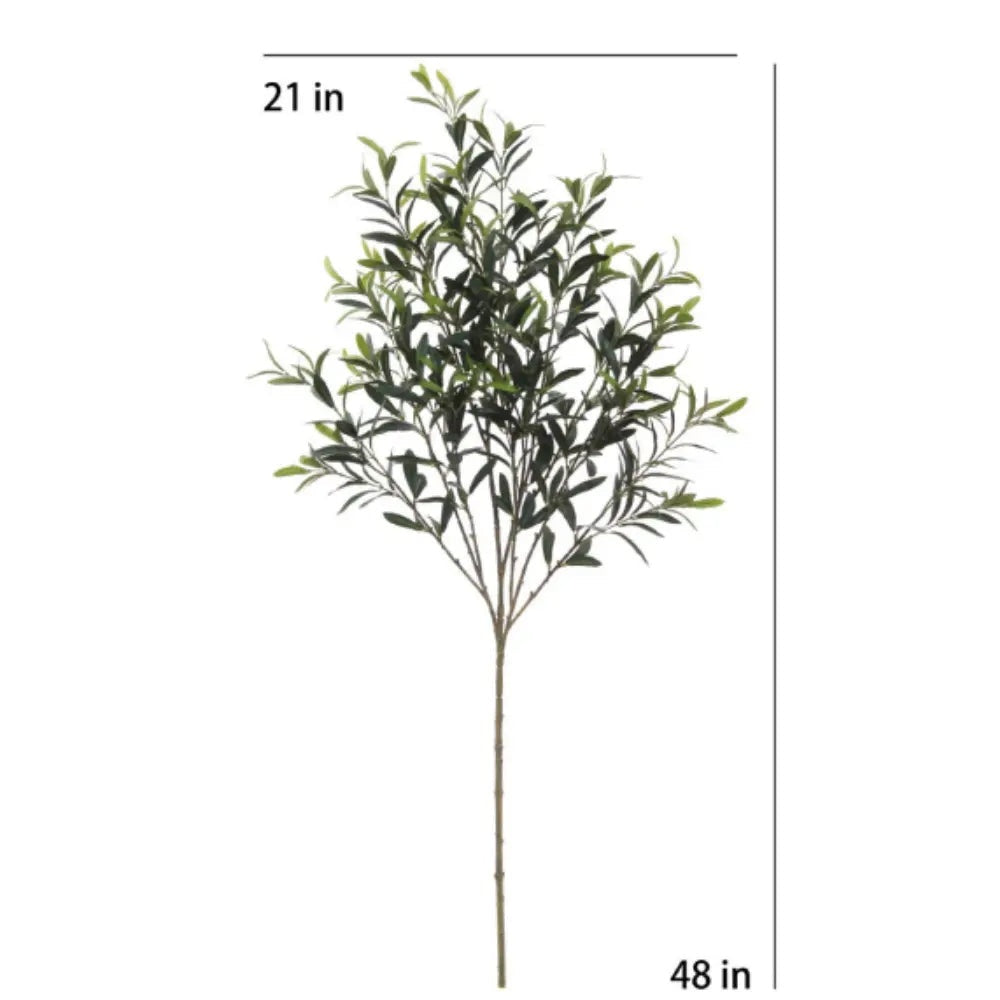 48" Artificial Olive Branch Stems, Set of 3