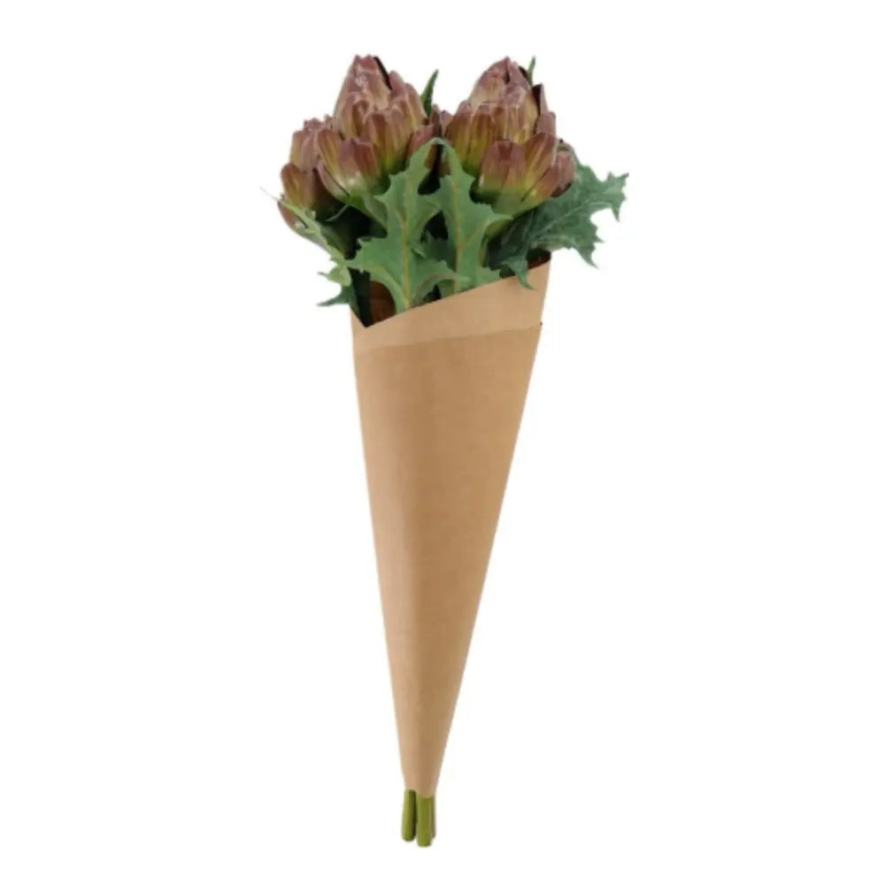 25" Artificial Purple Artichoke Stems, Set of 5