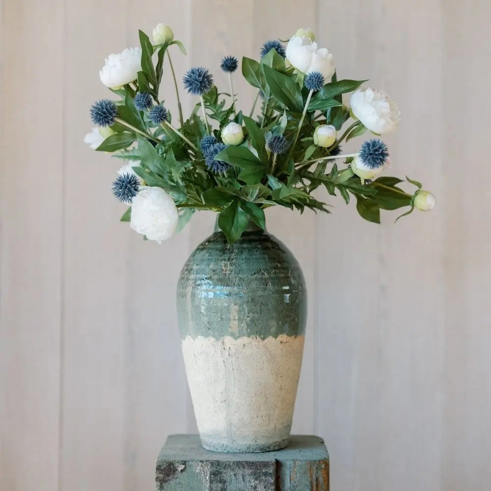 26" Artificial Blue Thistle Stems, Set of 5