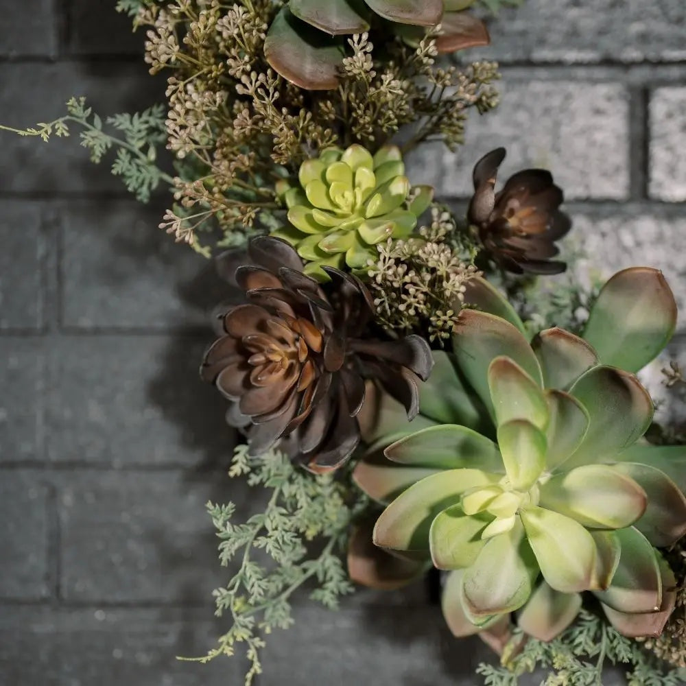 30" Artificial Succulent Wreath
