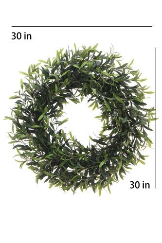 30" Artificial Olive Leaf Wreath