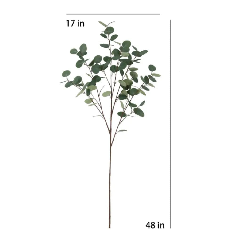 48" Artificial Eucalyptus Branch Stems, Set of 3