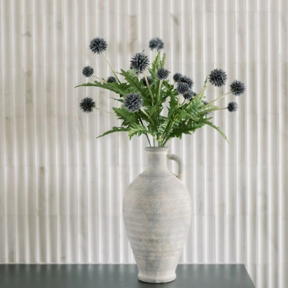 26" Artificial Blue Thistle Stems, Set of 5