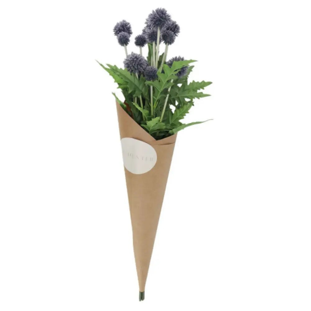 26" Artificial Blue Thistle Stems, Set of 5