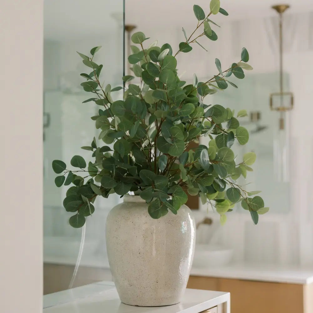48" Artificial Eucalyptus Branch Stems, Set of 3