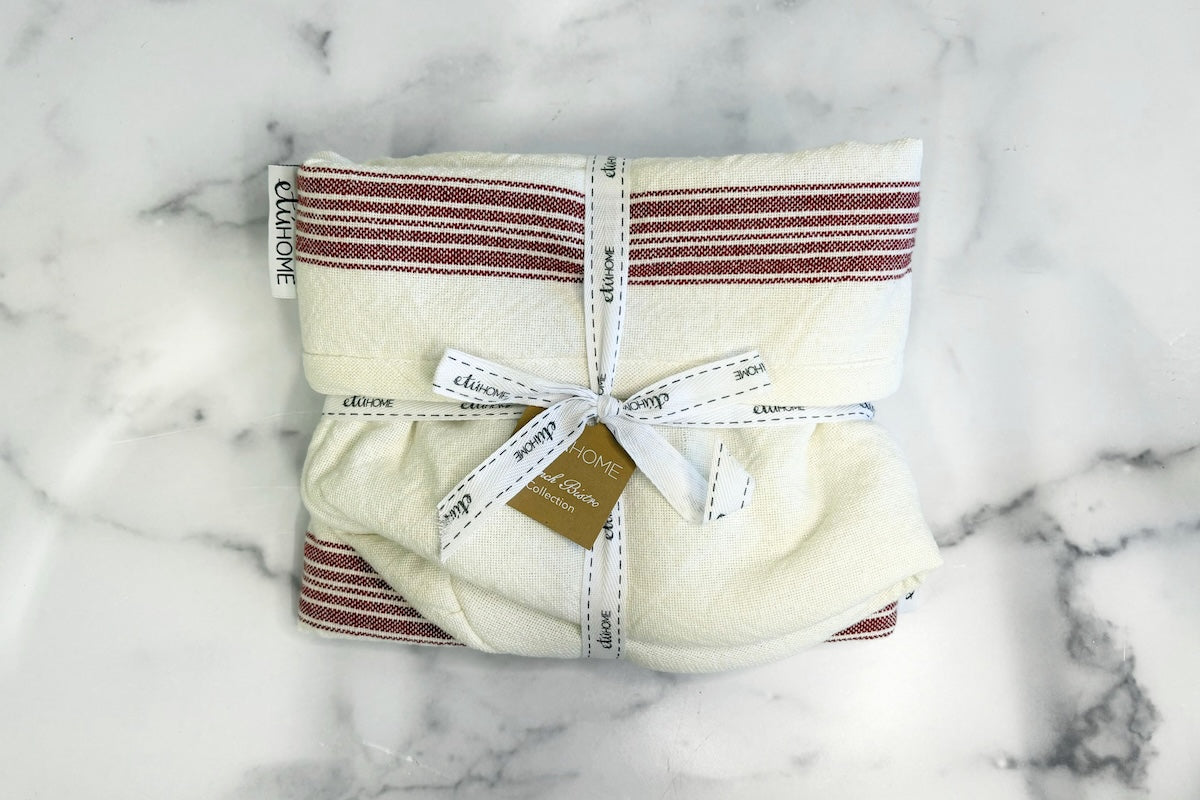 Vintage Stripe Bistro Bag, Set of 2