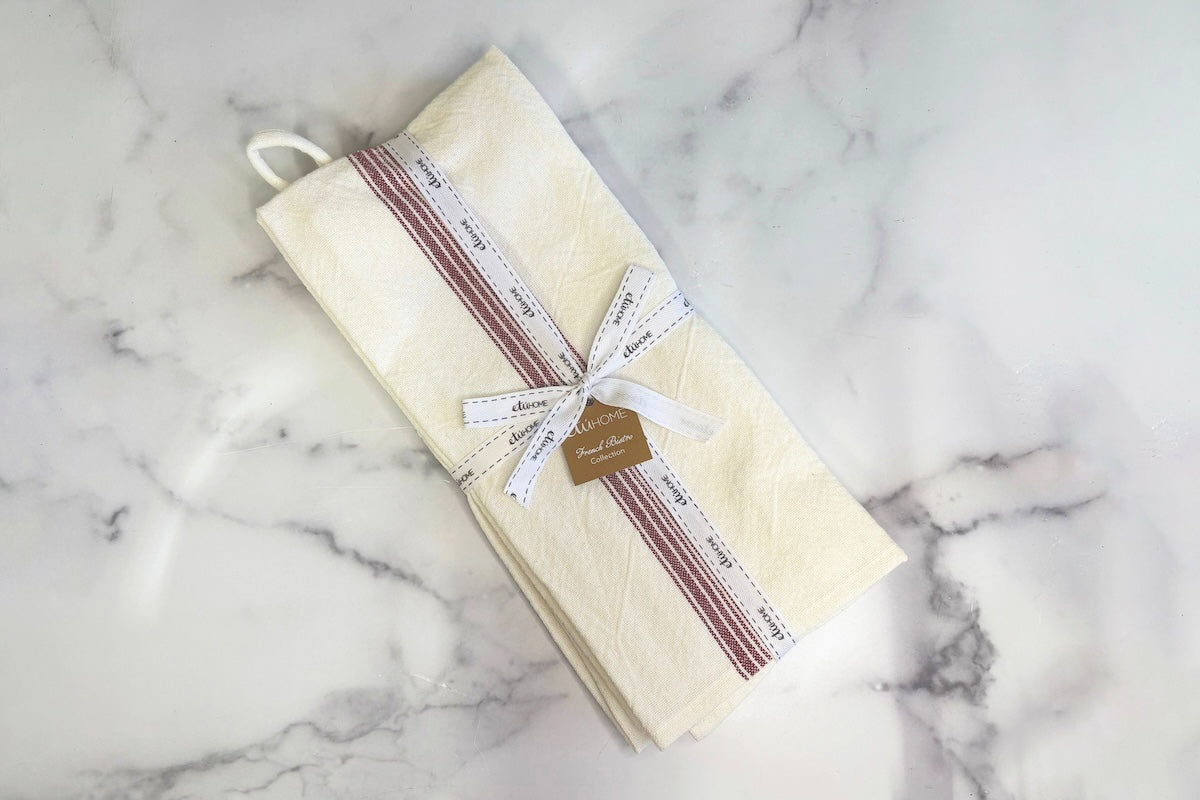 Vintage Stripe Kitchen Towel, Set of 2