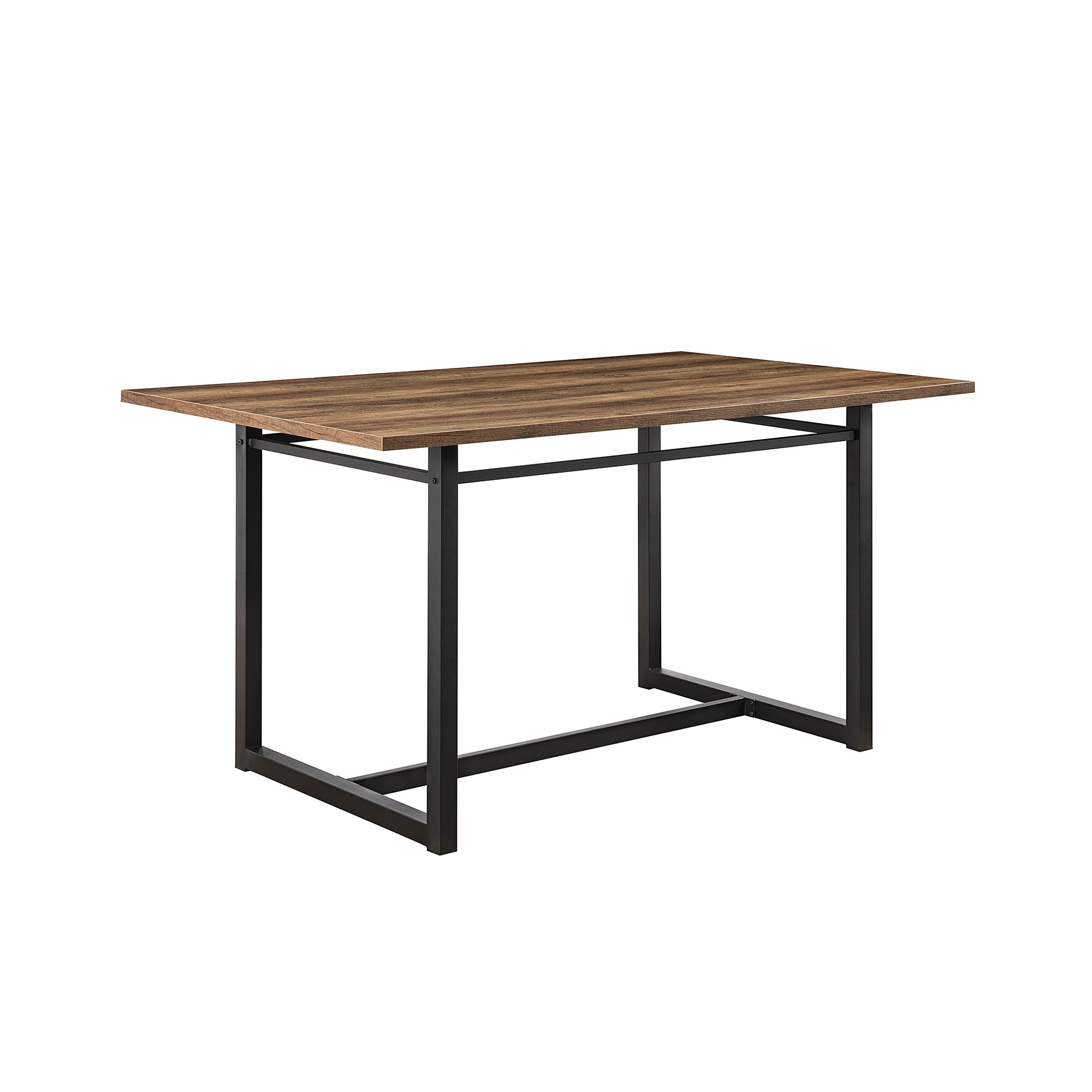 Metal and Wood Rectangle Dining Table - Dining Tables