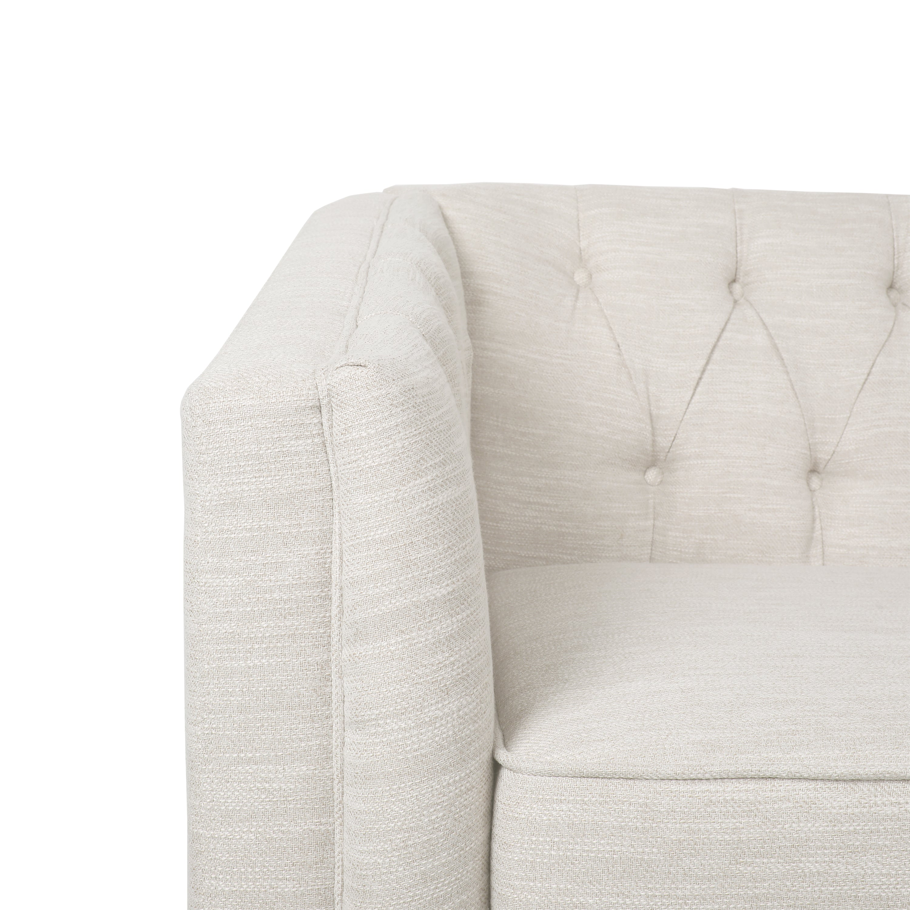 Sophisticated Loveseat with Diamond-Stitched Detailing