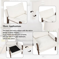 Modern Accent Chair with Thick Seat Cushion - Accent Chairs