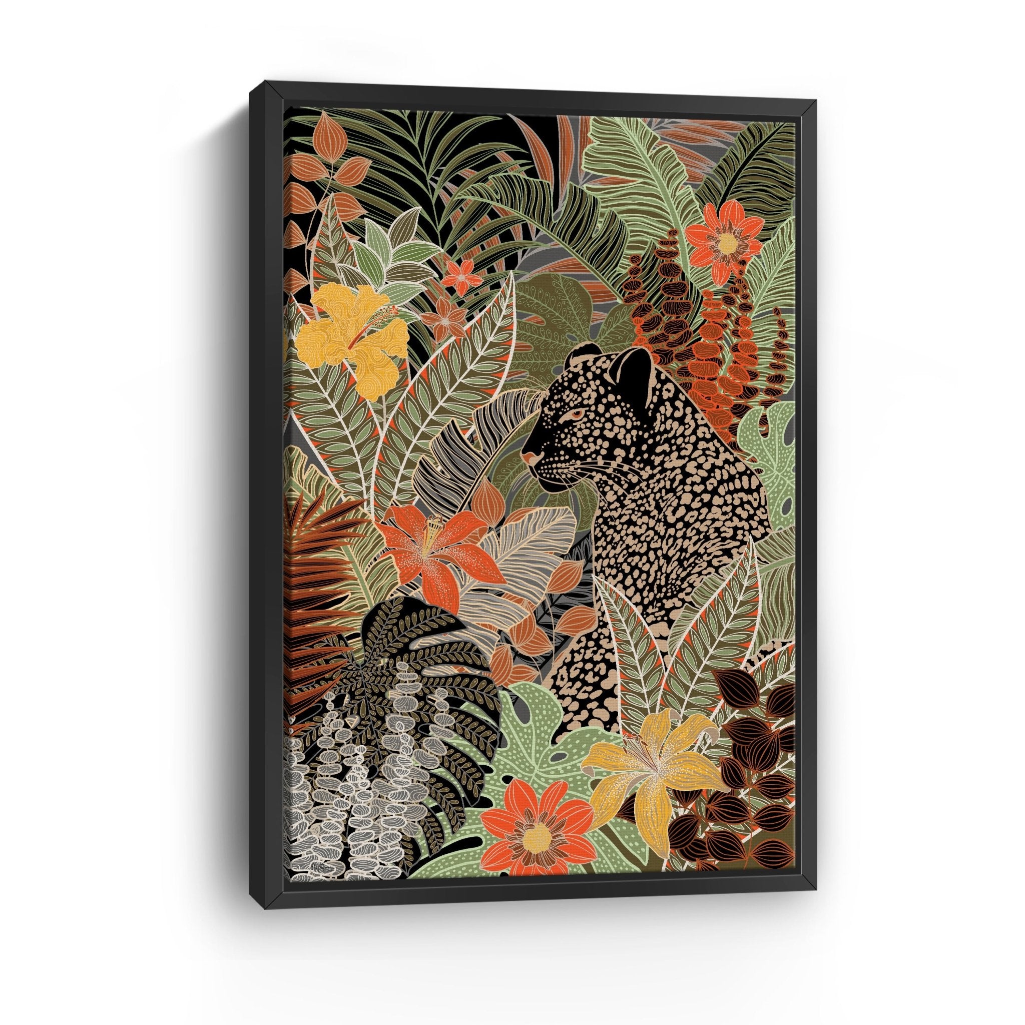 Modern Leopard Canvas Giclee - Canvas Wall Art
