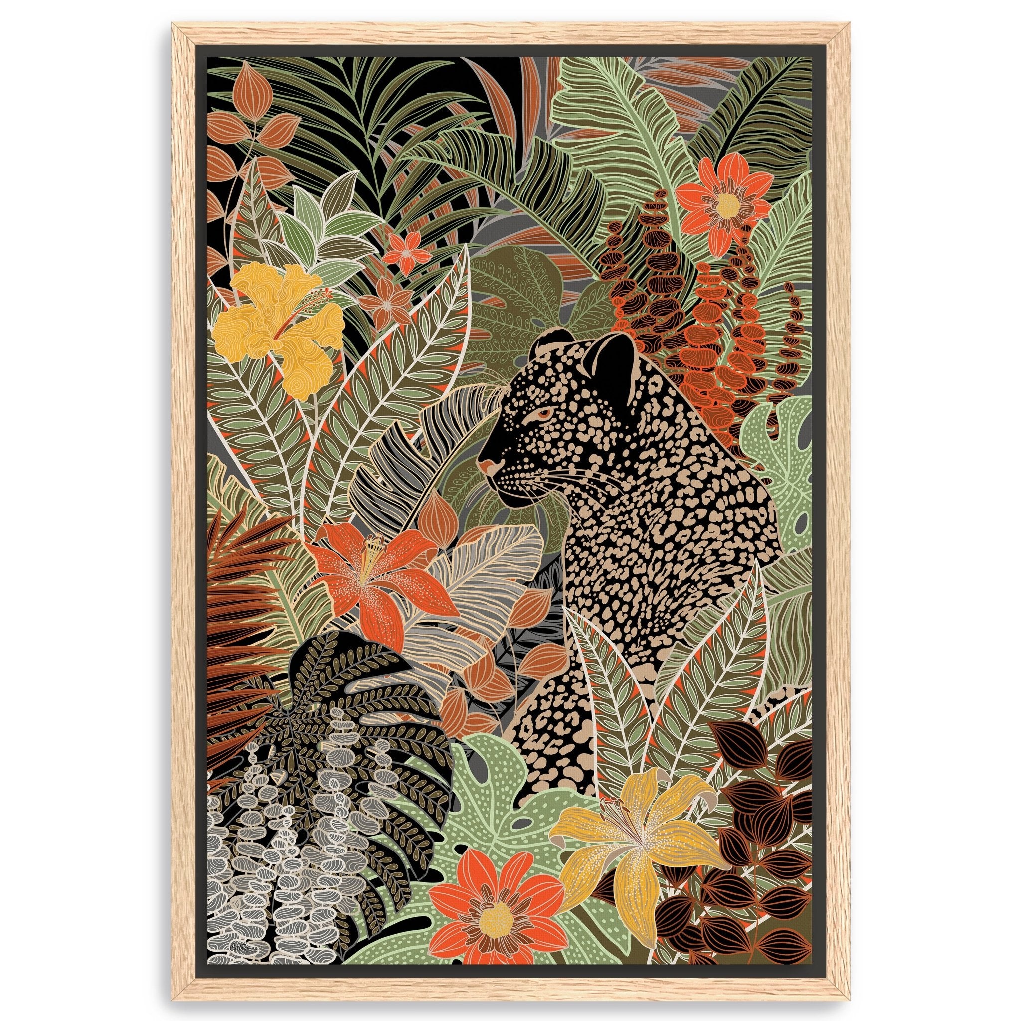 Modern Leopard Canvas Giclee - Canvas Wall Art