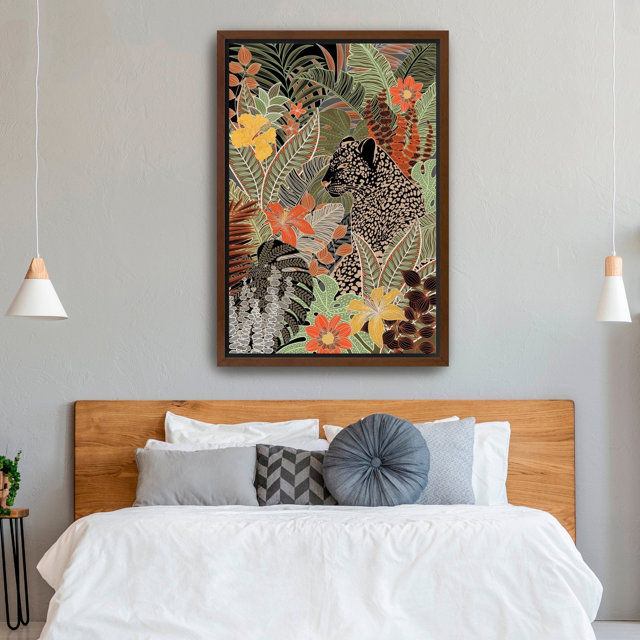 Modern Leopard Canvas Giclee - Canvas Wall Art