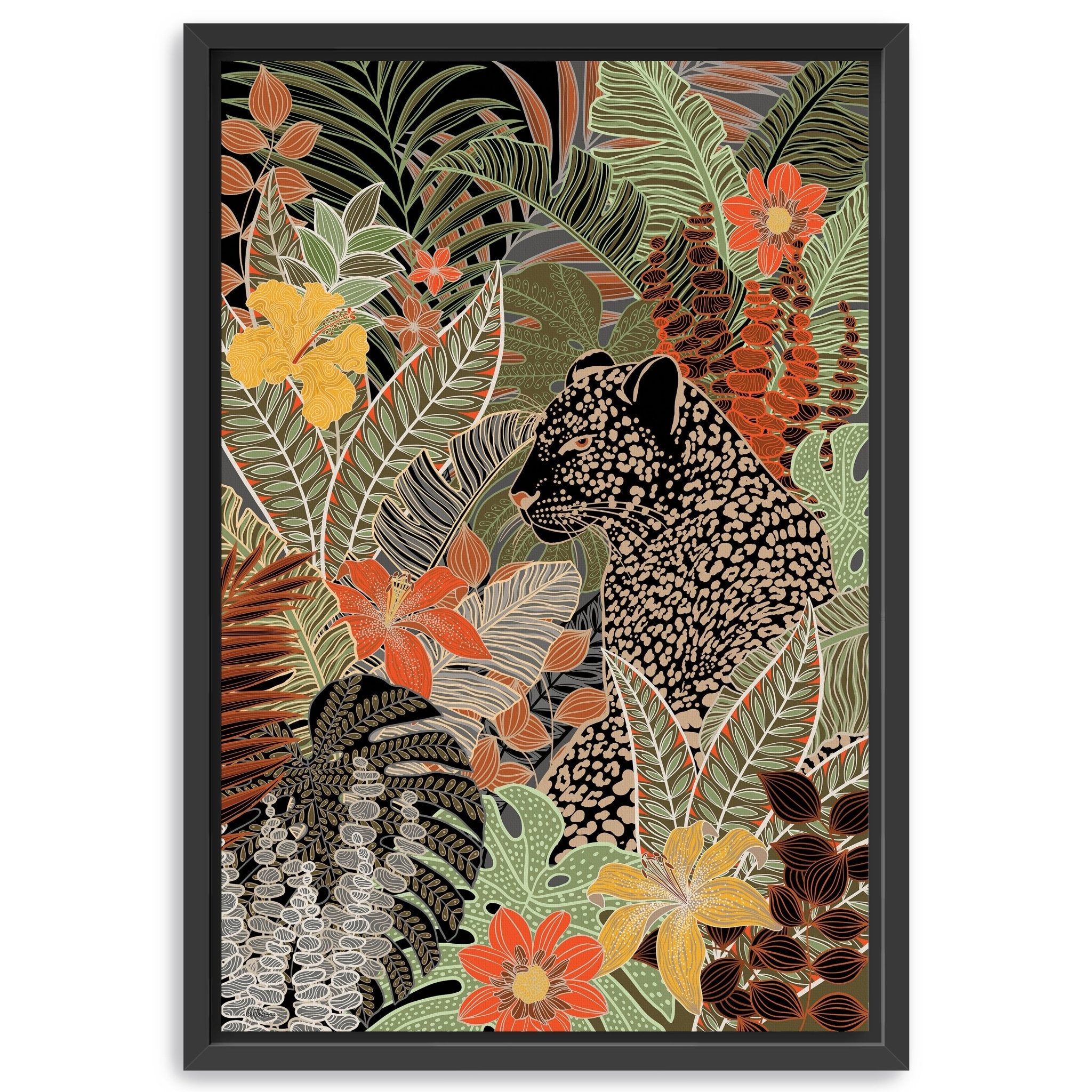 Modern Leopard Canvas Giclee - Canvas Wall Art