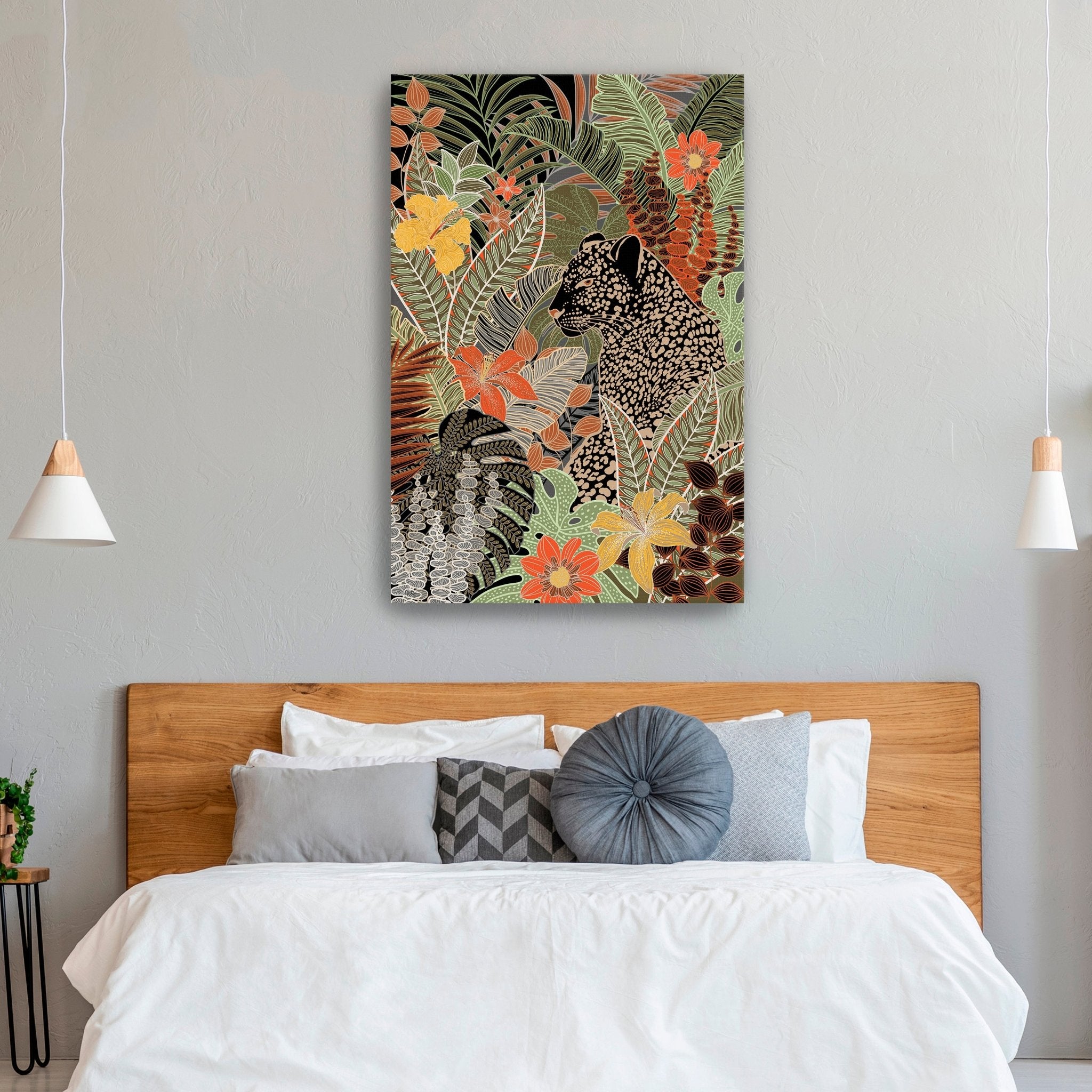 Modern Leopard Canvas Giclee - Canvas Wall Art