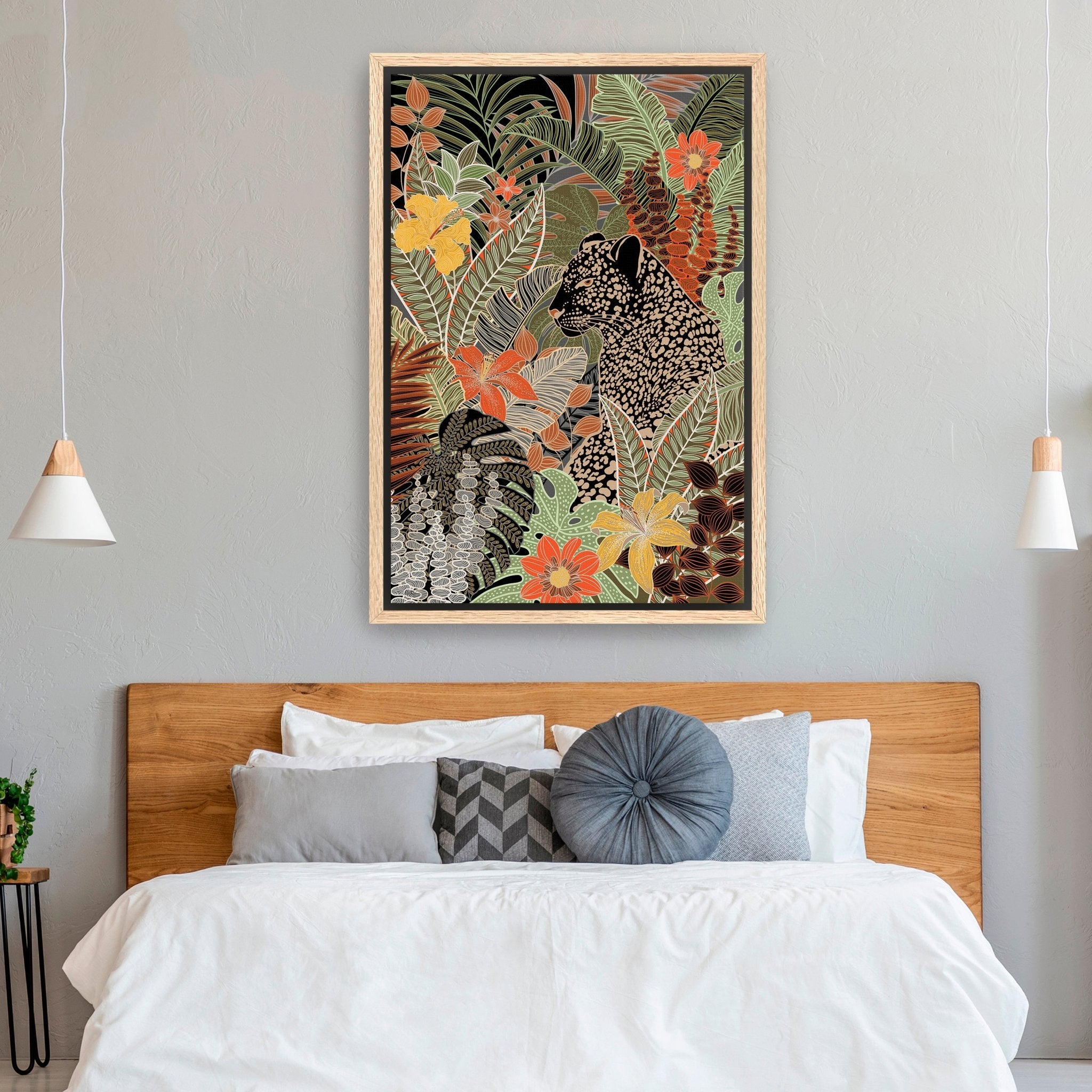 Modern Leopard Canvas Giclee - Canvas Wall Art