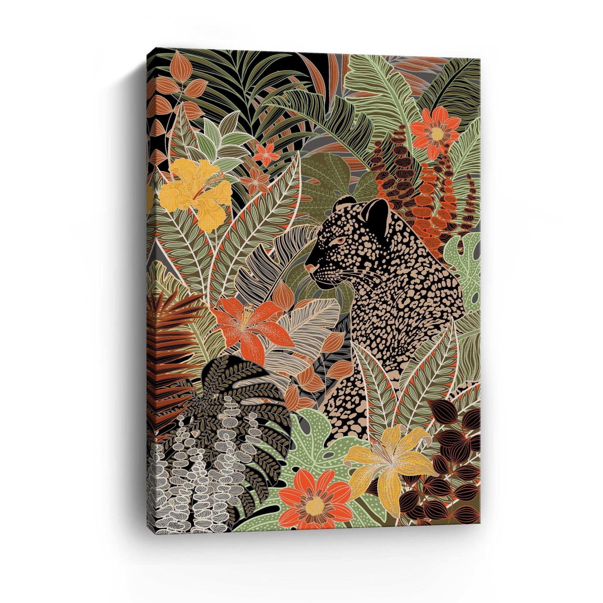 Modern Leopard Canvas Giclee - Canvas Wall Art