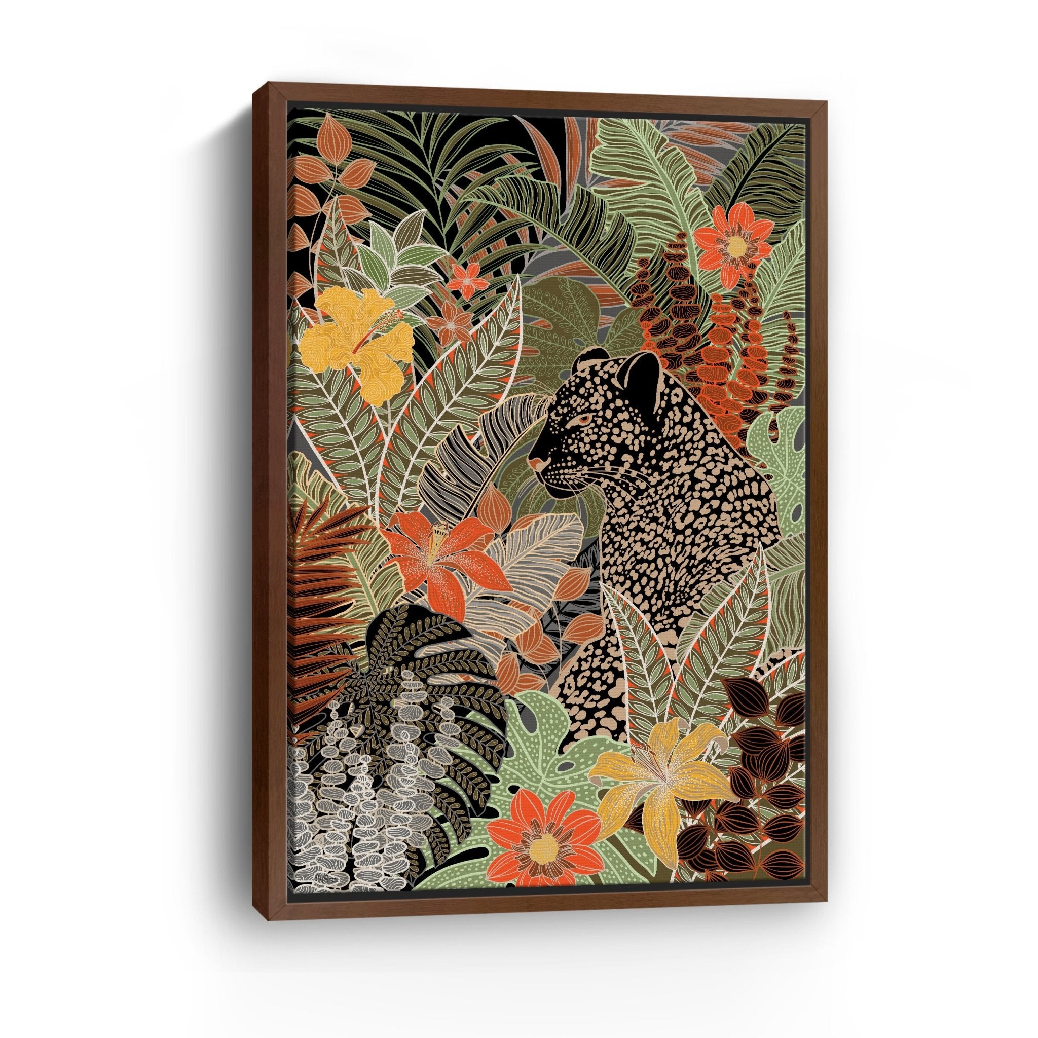 Modern Leopard Canvas Giclee - Canvas Wall Art