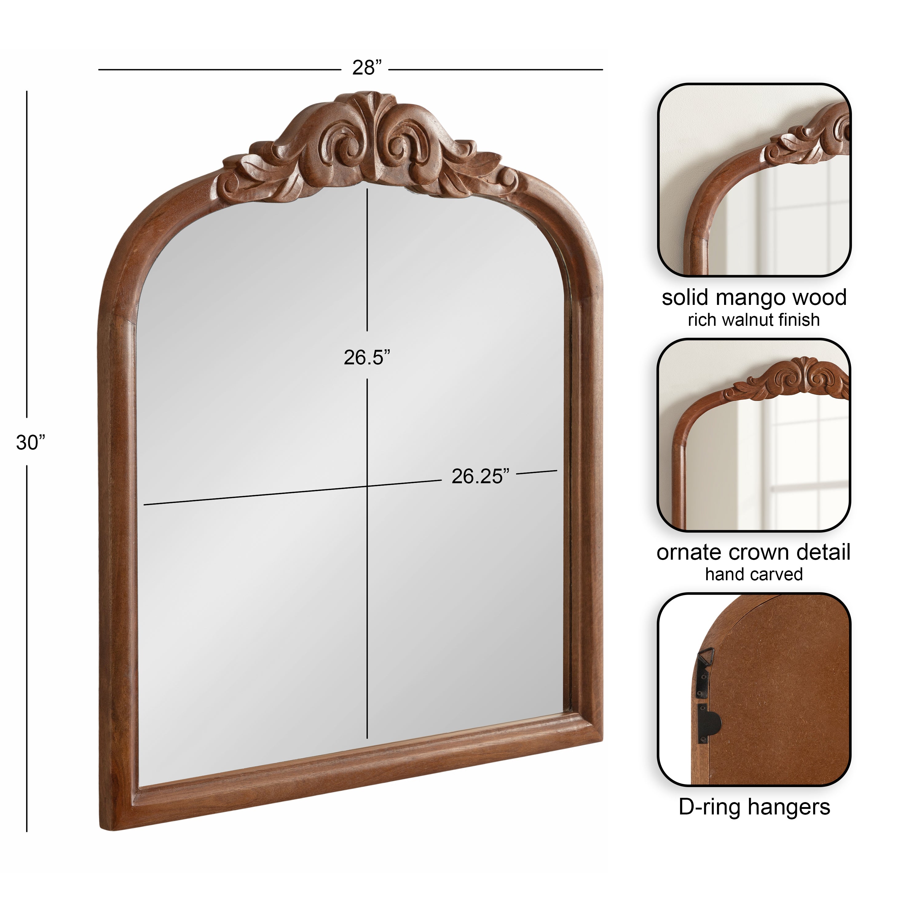 Arendahl Wood Arch Mirror