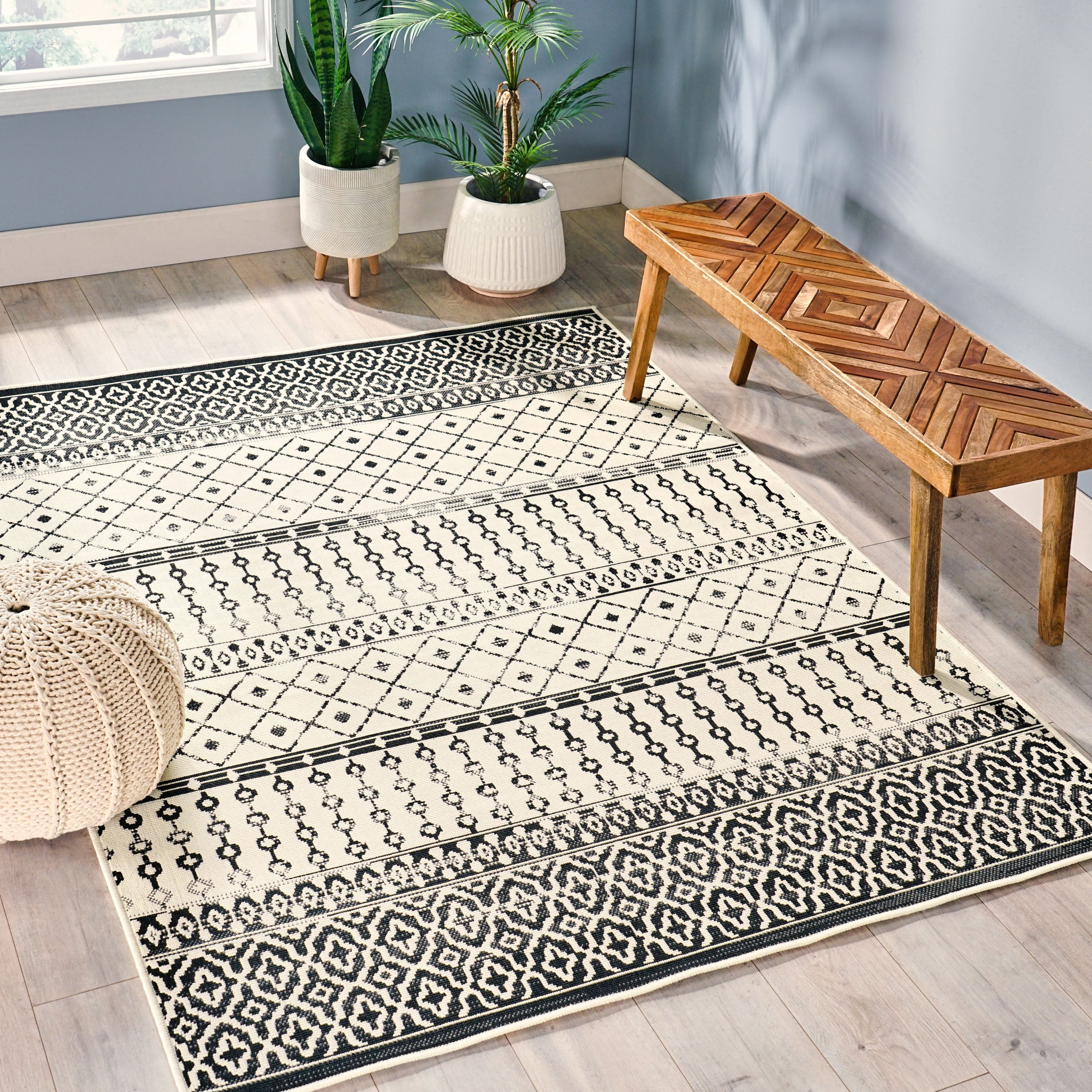 Calamity 63" x 84" Polypropylene Outdoor Area Rug