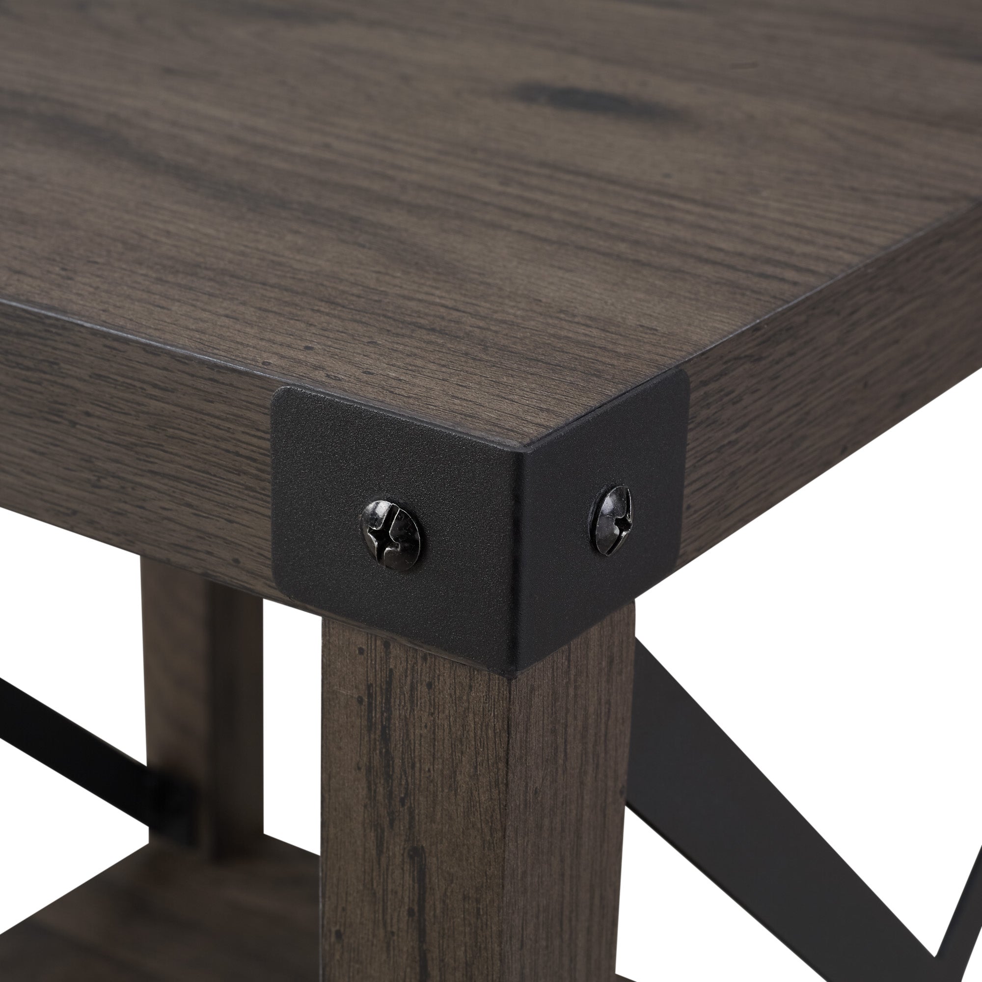 Nexusify Metal-X 2-Tier Side Table - Side Tables