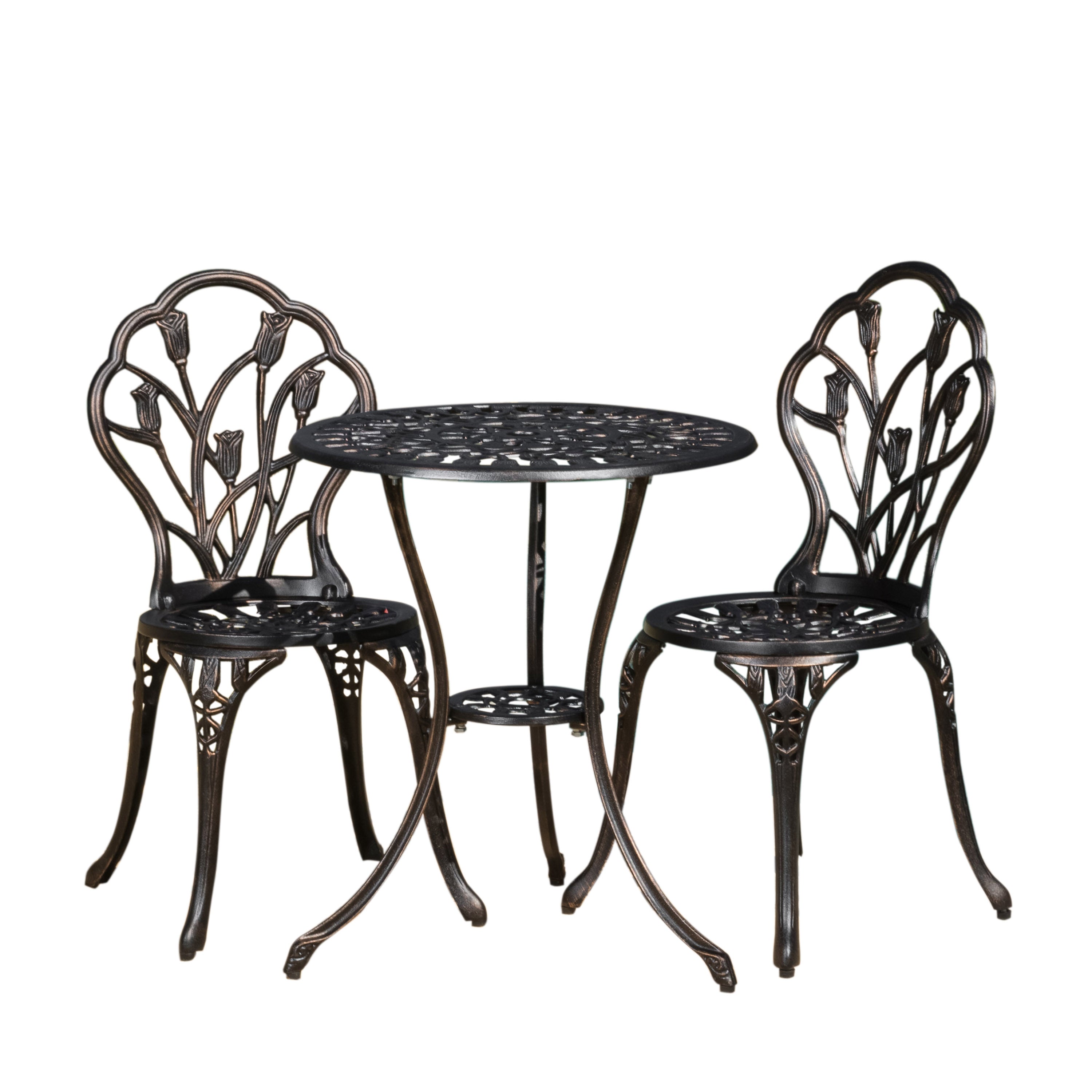 Nassau Outdoor Cast 3-Piece Bistro Set