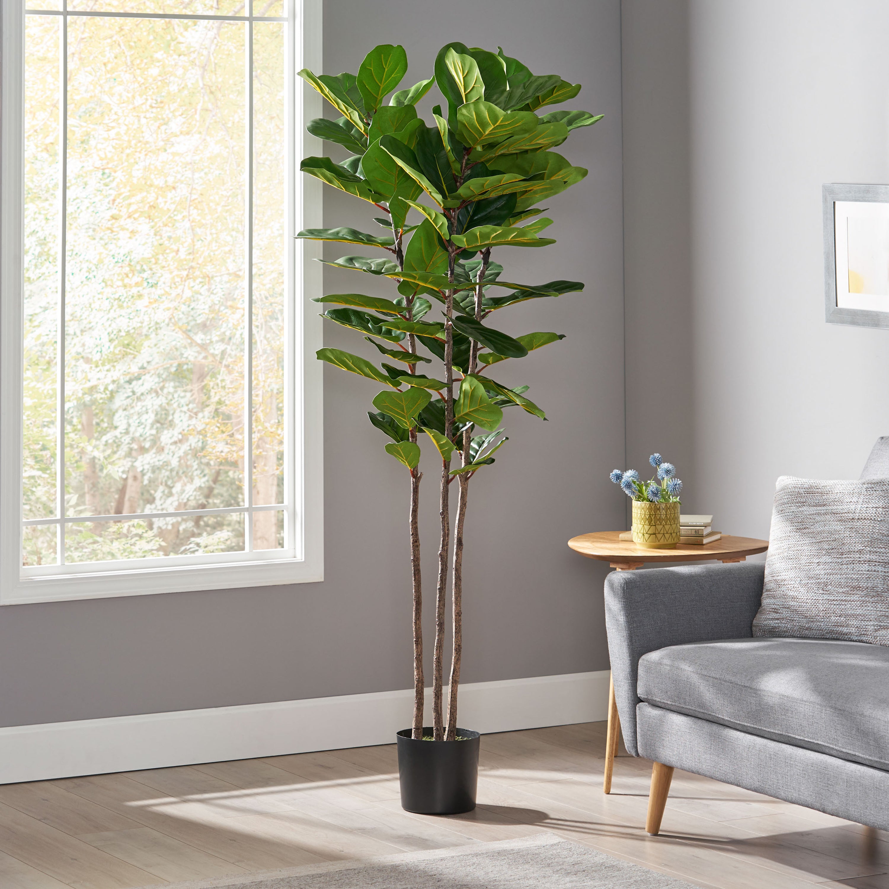 71" Faux Fiddle Leaf Fern Tree