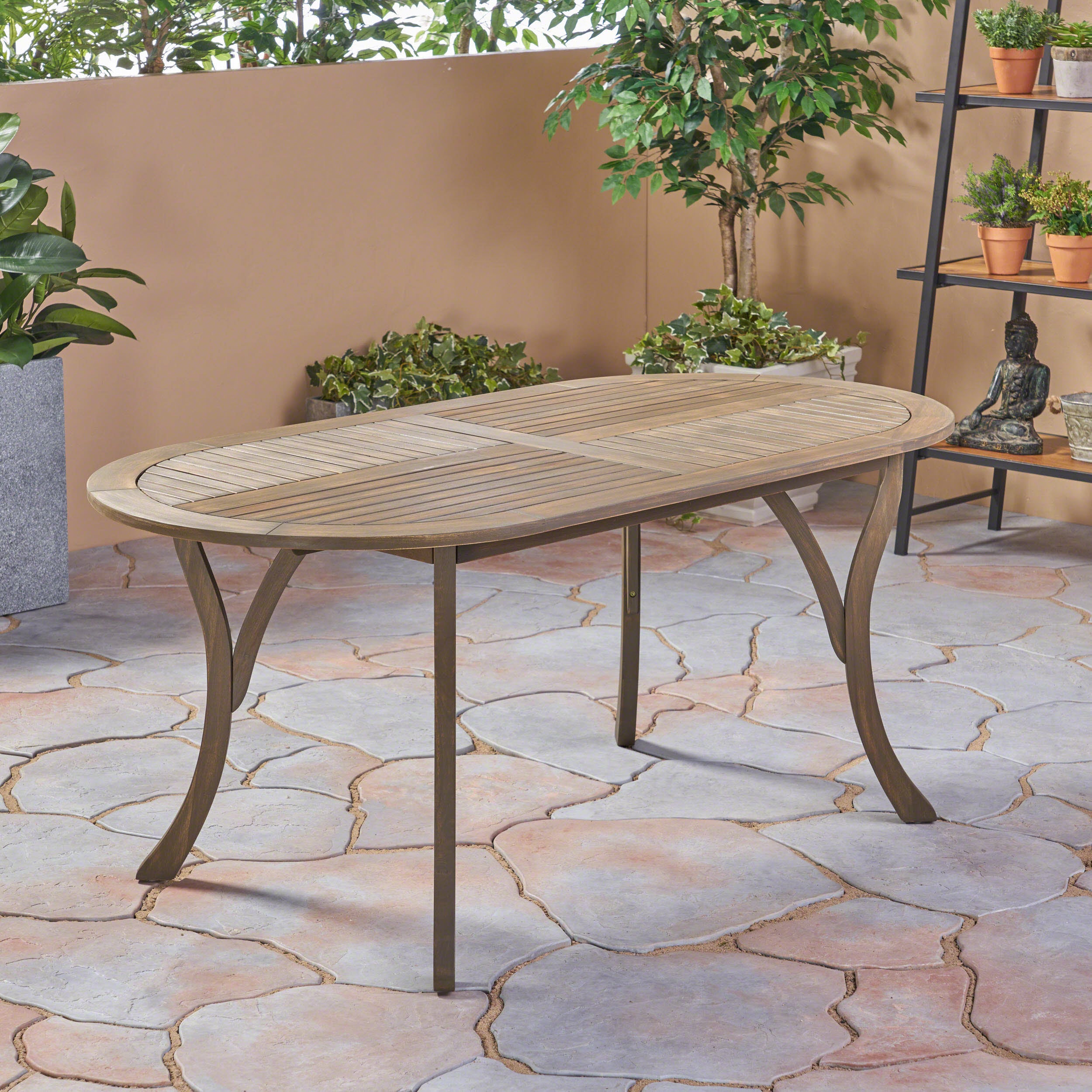 Hermosa Acacia Wood 70" Dining Table