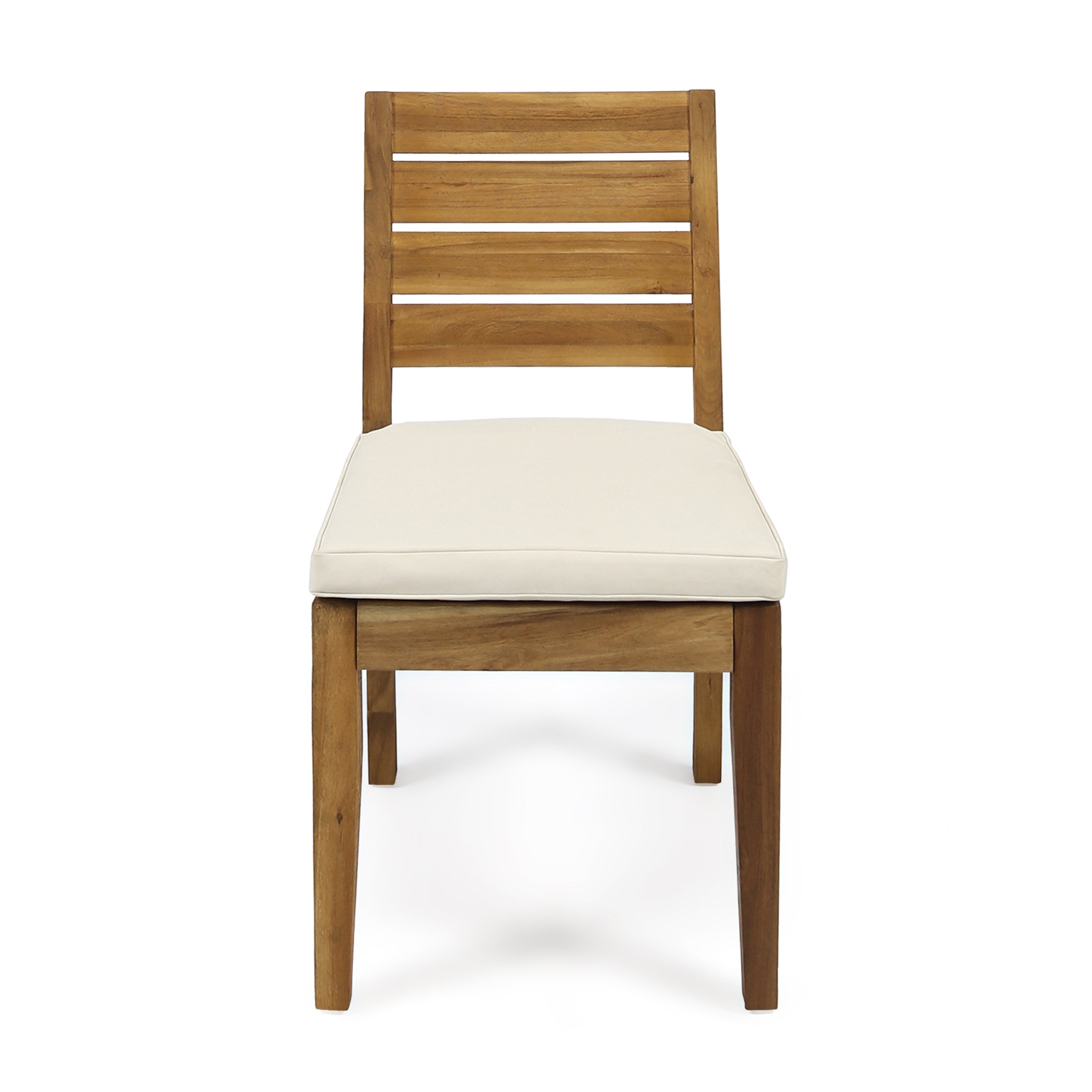 Armless Outdoor Dining Chairs, Set of 2
