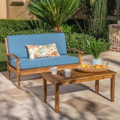 Outdoor Chat Set with Coffee Table and Loveseat - Outdoor