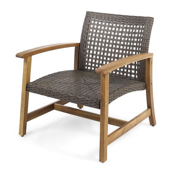 Outdoor-Club-Chair-with-Rattan-Cover-and-Square-Arm-Outdoor-Seating