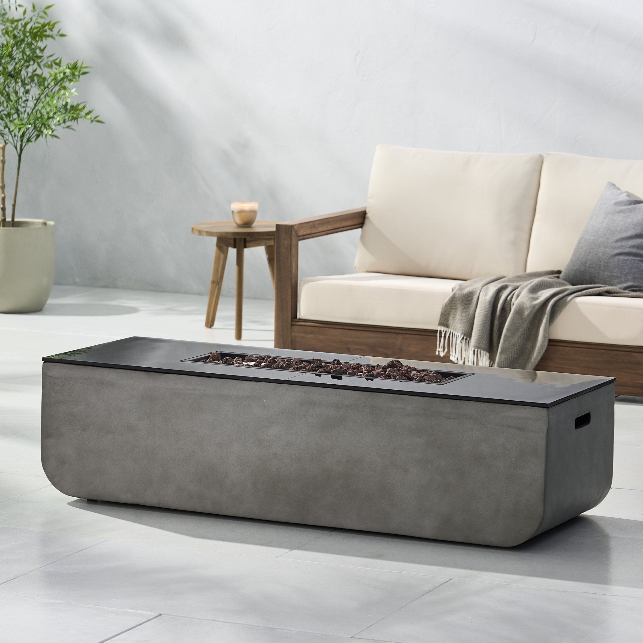 Outdoor Concrete Firepit - Firepits
