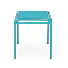 Outdoor Iron Side Table with Ladder Design - Side Tables