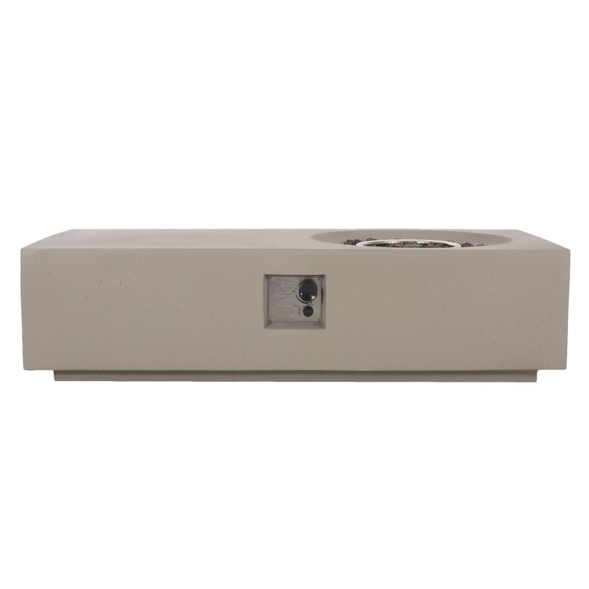Outdoor Magnesium Oxide Firepit with Rectangle Shape - Firepits