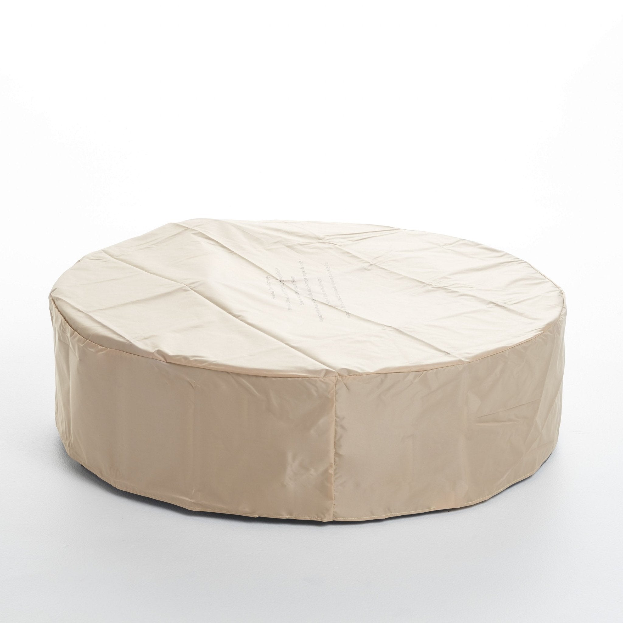 Outdoor Round Concrete Propane Firepit - Firepits